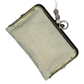 Csipkés vászon, fakkos tárca