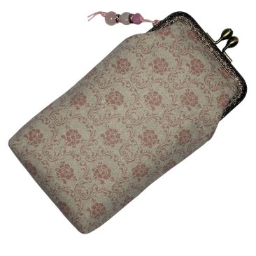 Hamvas rózsás szemüvegtok hátulja