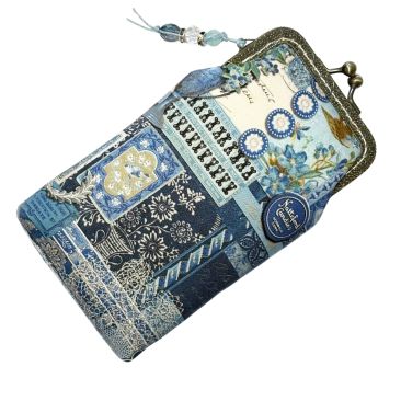 Blue vintage szemüvegtok
