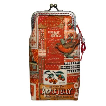 Red vintage szemüvegtok hátulja